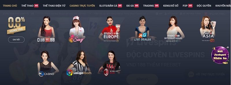 Sảnh game nhiều của trò chơi xóc đĩa