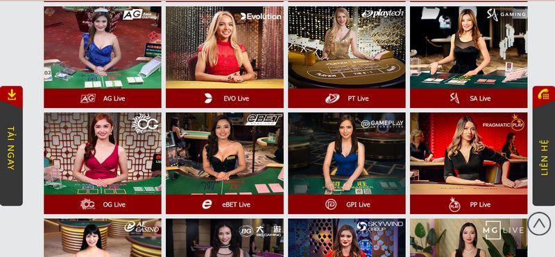 Sảnh game xóc đĩa Dafabet đa dạng