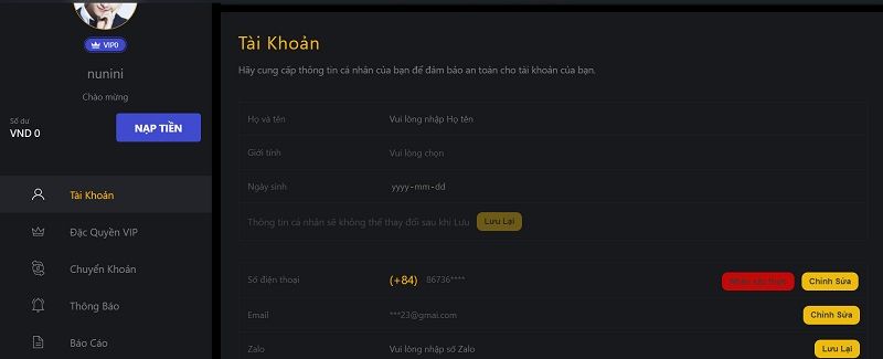 Nạp tiền chóng vánh chỉ trong chốc lát