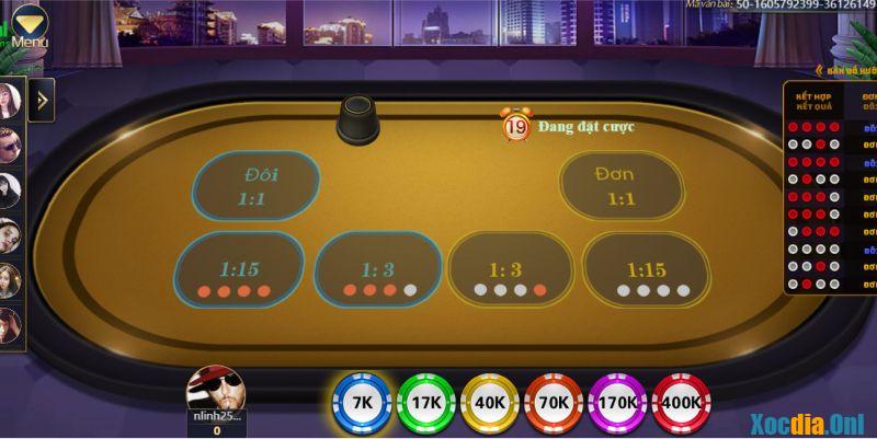 cach choi xoc dia online