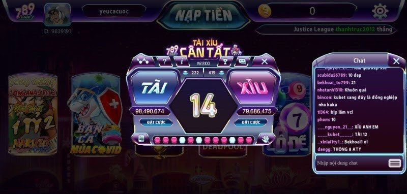 cài đặt Tool hack Xóc Đĩa 789 club