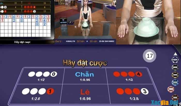 Bàn chơi Wbet Xóc Đĩa