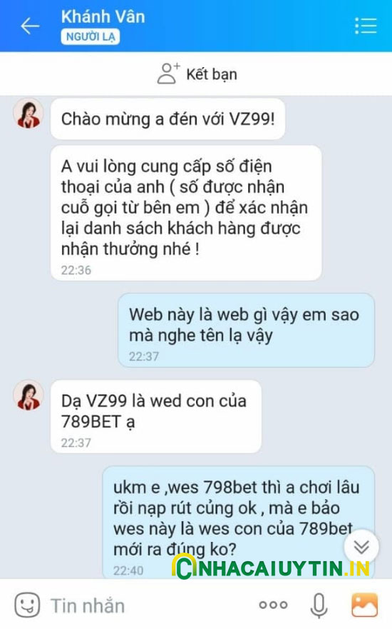 phốt VZ99 lừa đảo khách hàng - Ảnh 1